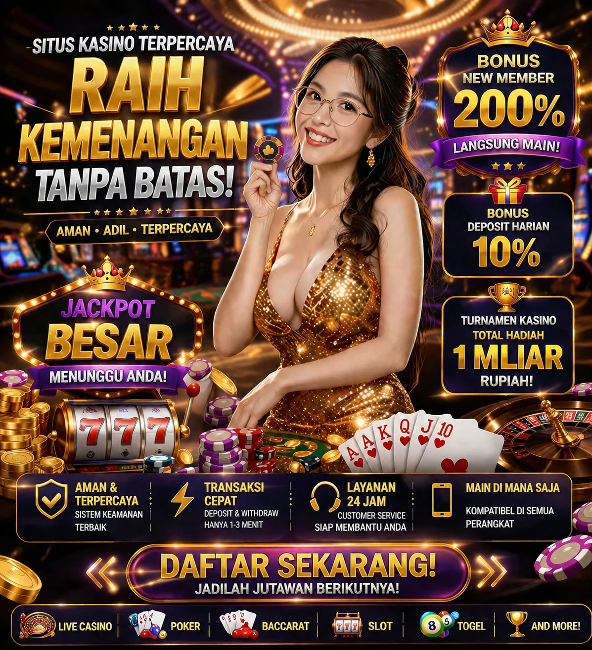 Roleta e blackjack 77at